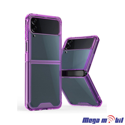 Futrola Samsung Galaxy Z Flip 4 transparent/purple (predna i zadna)