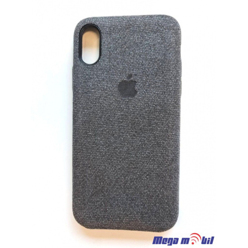 Futrola iPhone X Alcantara black