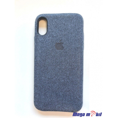 Futrola iPhone X Alcantara blue