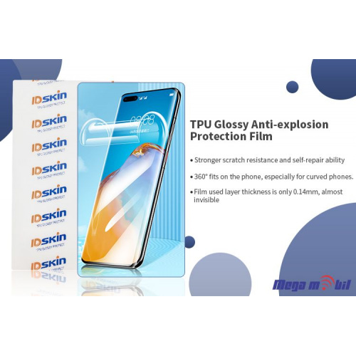 Hidrogel screen protector IDskin TPU Glossy 18 x 12 cm 50kom