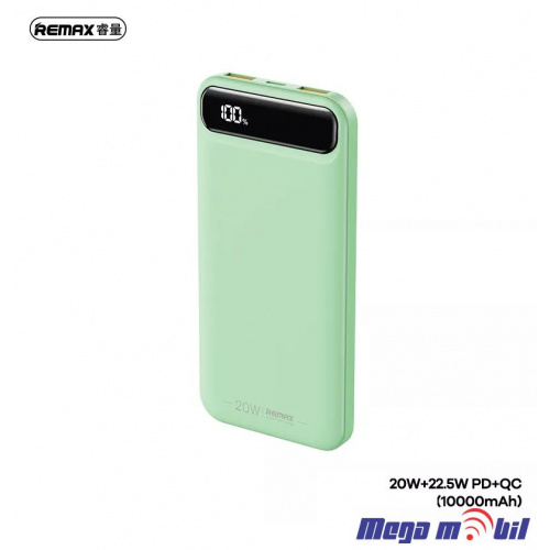 Baterija eksterna 10000mAh REMAX Bole RPP-520 FAST+PD green