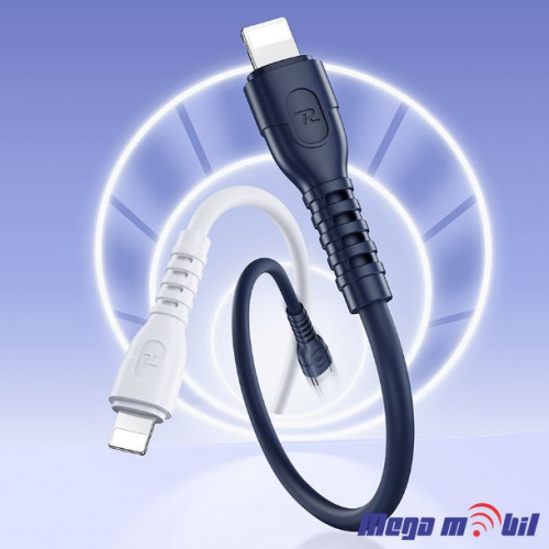 Data Kabel iPhone PD FAST REMAX Ledy RC-022 65W Fast 0.3m blue.