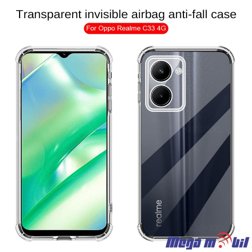 Futrola Realme C33 Ice Cube transparent.