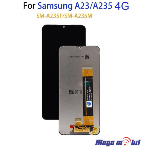 Ekran Samsung A235F/ A23 4G komplet Black full org