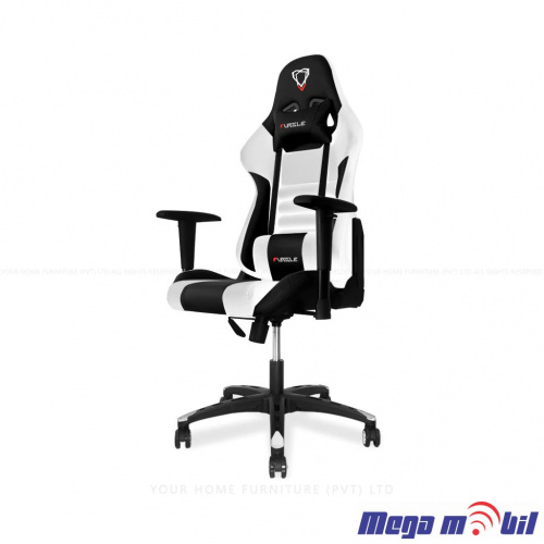 Gaming chair Furgle white / black