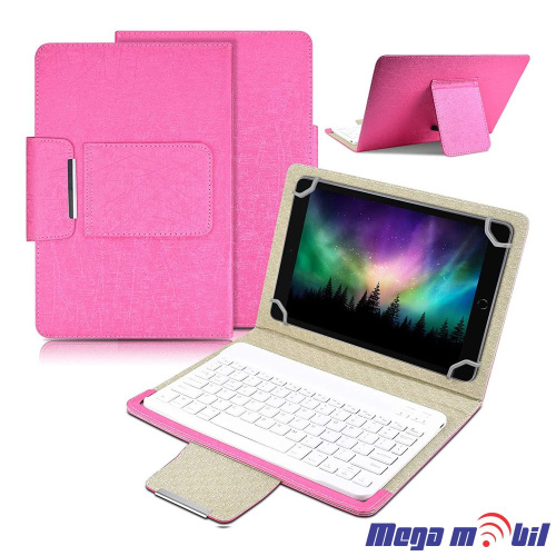 Futrola Tablet Univerzalna so Bluetooth tastatura 10" pink