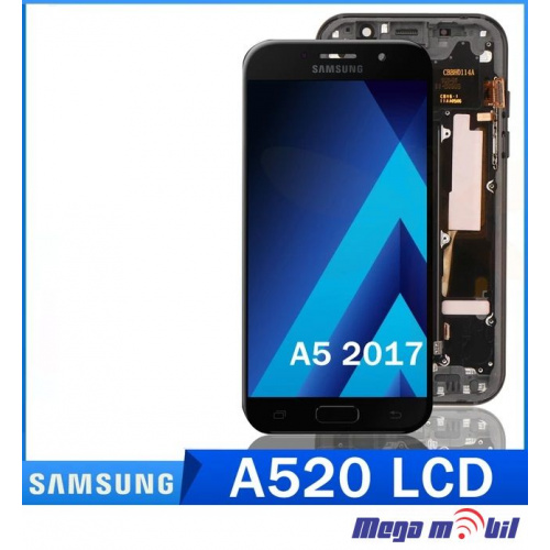 Ekran Samsung A520F/A5 2017 komplet Black full org SH