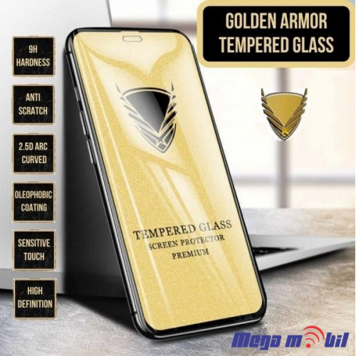 Tempered glass za Huawei Honor X7a Golden Armor 5D black