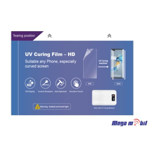 Hidrogel screen protector UV IDskin 19 x 12 cm 10kom