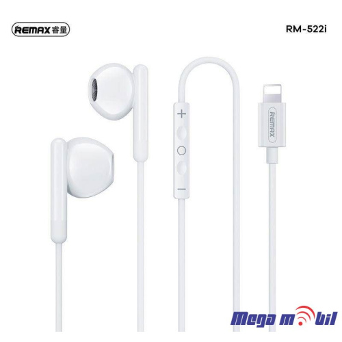 Slusalki REMAX iPhone RM-522i white
