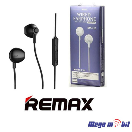 Slusalki REMAX 3.5mm RM-711 black