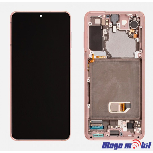 Ekran Samsung G991B S21 komplet Pink full org SH