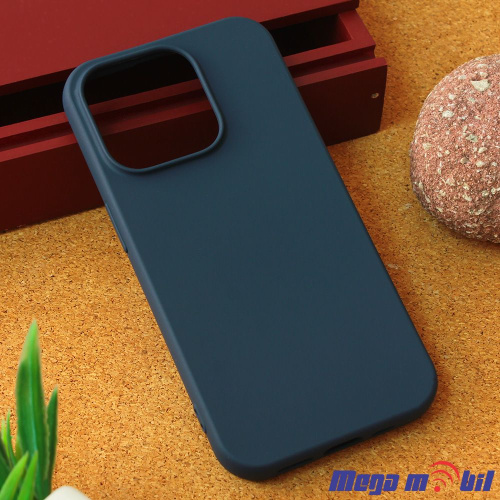 Futrola iPhone 15 Pro Pudding MAT dark blue.