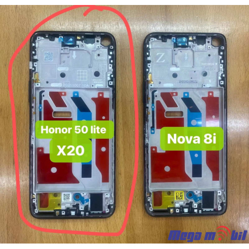 Ekran Huawei Honor 50 Lite komplet SO RAMKA blue