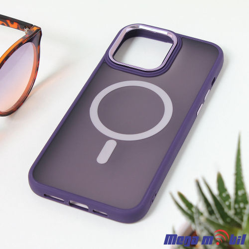 Futrola iPhone 15 Magsafe MAT purple