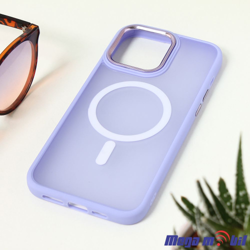 Futrola iPhone 15 Plus Magsafe MAT light violet
