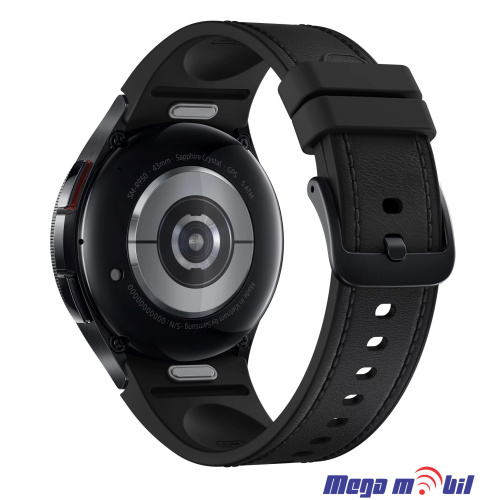 Remce 20mm Galaxy watch 4 5 6 Leather maketa Black full org