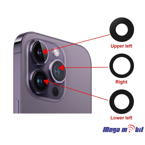 Staklo iPhone 14 Pro/ 14 Pro Max za kamera set 3kom