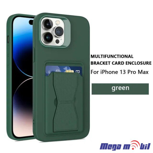 Futrola iPhone 15 Silicon Pocket green