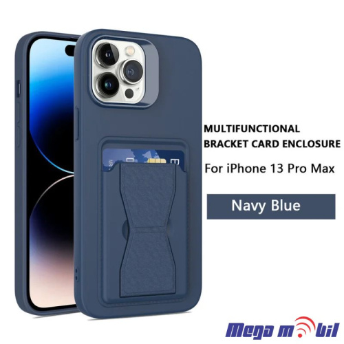 Futrola iPhone 14 Plus/ 15 Plus Silicon Pocket dark blue