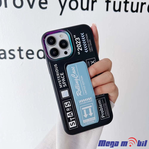 Futrola iPhone 15 Pro Max Silicone Stand blue