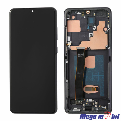 Ekran Samsung G988 S20 Ultra komplet Black SOFT OLED