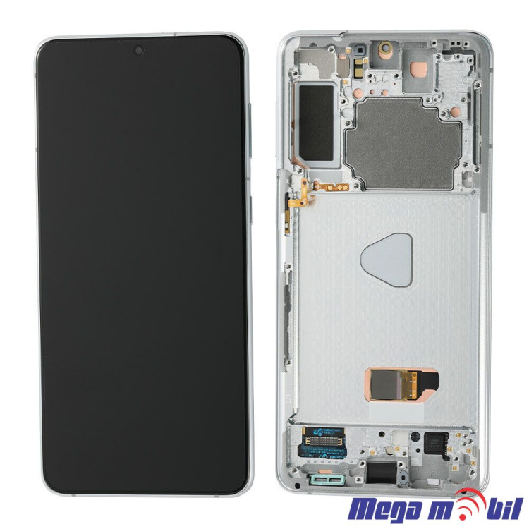 Ekran Samsung G996B S21 plus komplet Silver SOFT OLED