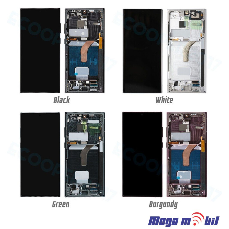 Ekran Samsung S908B S22 Ultra Green SOFT OLED