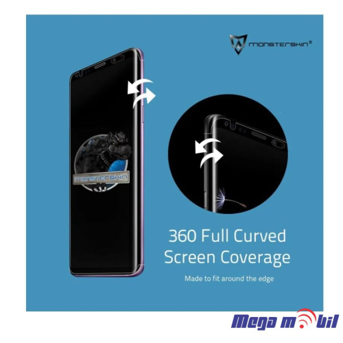 Hidrogel screen protector Monsterskin 360 I Edge Phone clear Self Repair