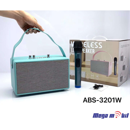 Zvucnik Bluetooth ABS-3201W Karaoke Blue