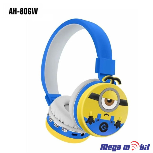 Slusalki Bluetooth Minions AH-806W blue