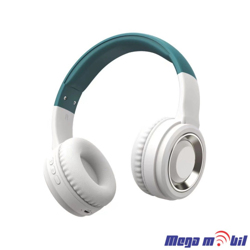 Slusalki Bluetooth YBY-06251 white/mint