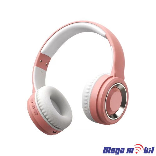 Slusalki Bluetooth YBY-06251 light pink