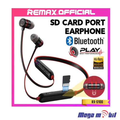 Slusalki Bluetooth REMAX RX-S100 black