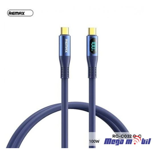 Data Kabel Type C PD REMAX Zisee RC-C032 100W Fast blue
