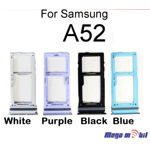 Drzac za Sim Samsung A52/ A525F/ A52S/ A528B black