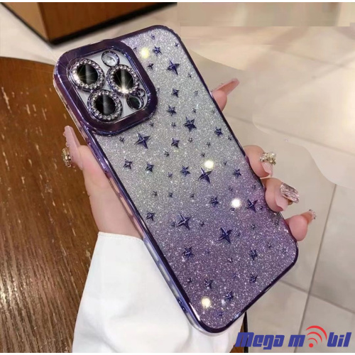 Futrola iPhone 14 Shiny Star purple