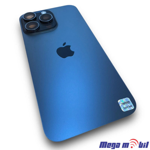 Zadno staklo iPhone 15 Pro Blue komplet so flet za wireless blic i mikrofon