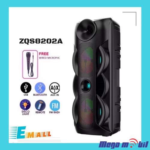 Zvucnik Bluetooth Karaoke ZQS8202A
