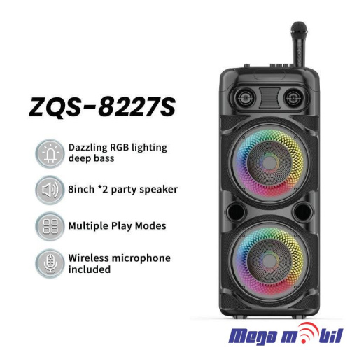 Zvucnik Bluetooth Karaoke ZQS8227S