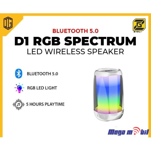 Zvucnik Bluetooth ZIDLI D1 White