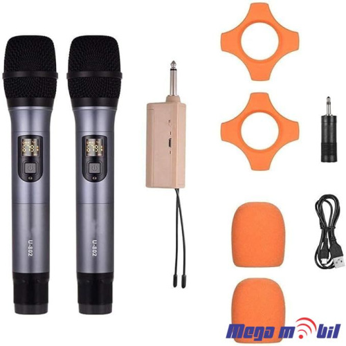 Mikrofon za Karaoke Wireless U802 (SET 2kom)
