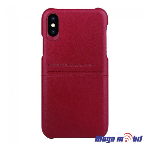 Futrola iPhone X /XS  G-Case leather  red  