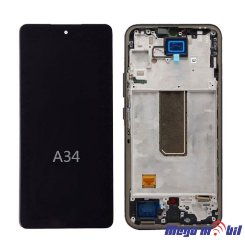 Ekran Samsung A346B/ A34 5G SO RAMKA black OLED