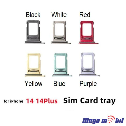 Drzac za Sim iPhone 14/ 14 Plus purple