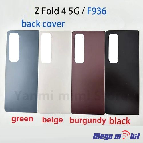 Zadno kapace Samsung F936/ Z Fold 4 black