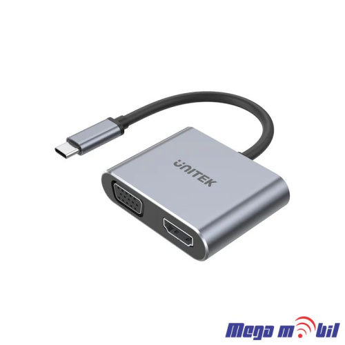 Adapter Type C to HDMI+VGA ST-C0201 (2 in 1)
