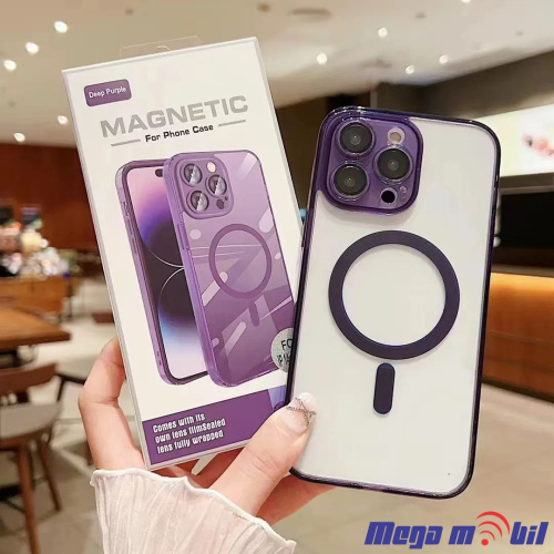 Futrola iPhone 15 Magnetic purple