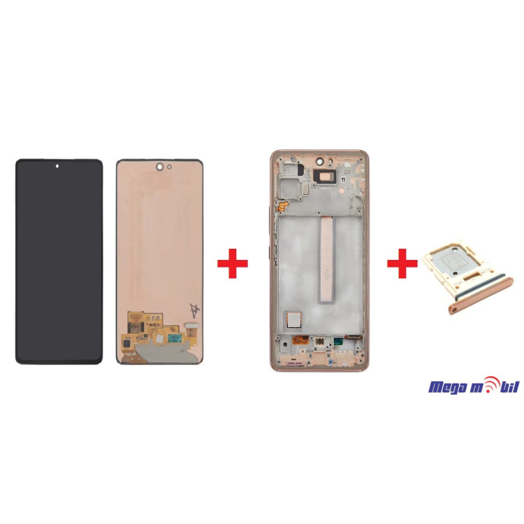 Ekran Samsung A536B/ A53 5G Gold full org SH