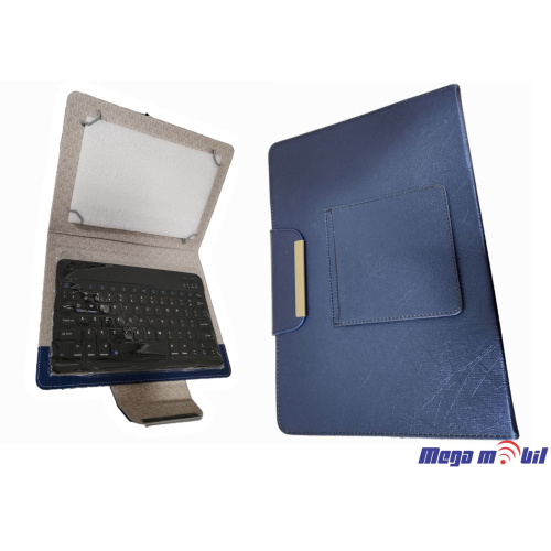 Futrola Tablet Univerzalna so Bluetooth tastatura 10" navy blue